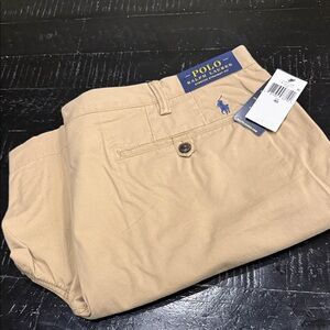 Polo Ralph Lauren Men's Khaki Shorts Stretch Straight Fit